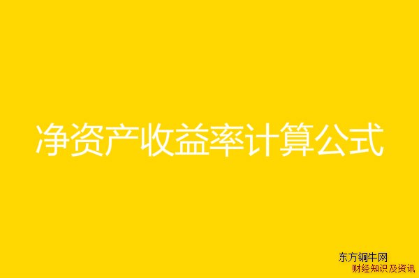 净资产收益率计算公式